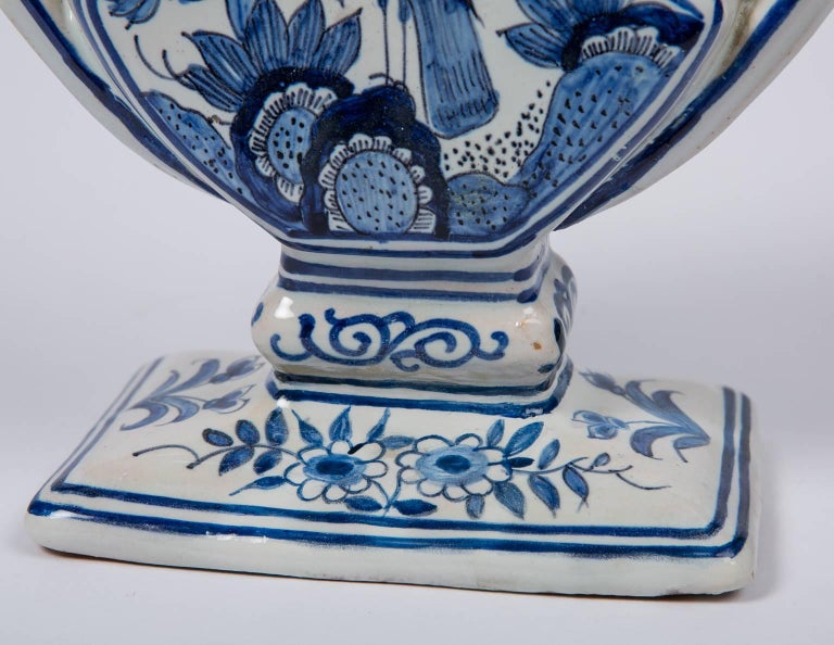 Delft Blue and White Tulipiere or Tulip Vase at 1stdibs