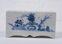 Blue and White Delft Flower Brick
