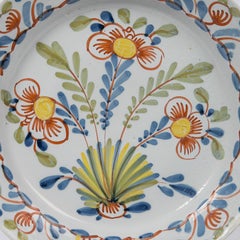 Antique English Delft Charger Made circa 1750