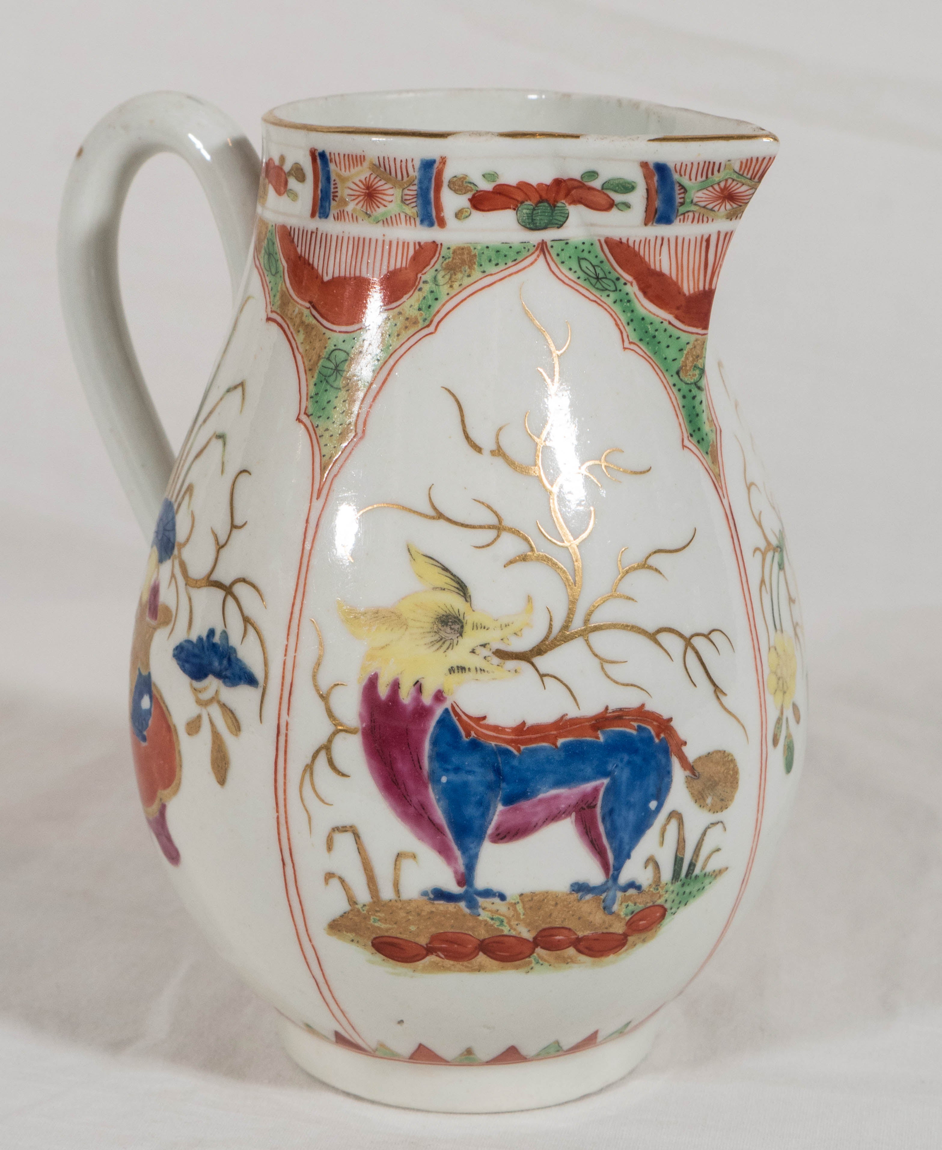 Antique Porcelain "Bengal Tiger" Cream Jug 