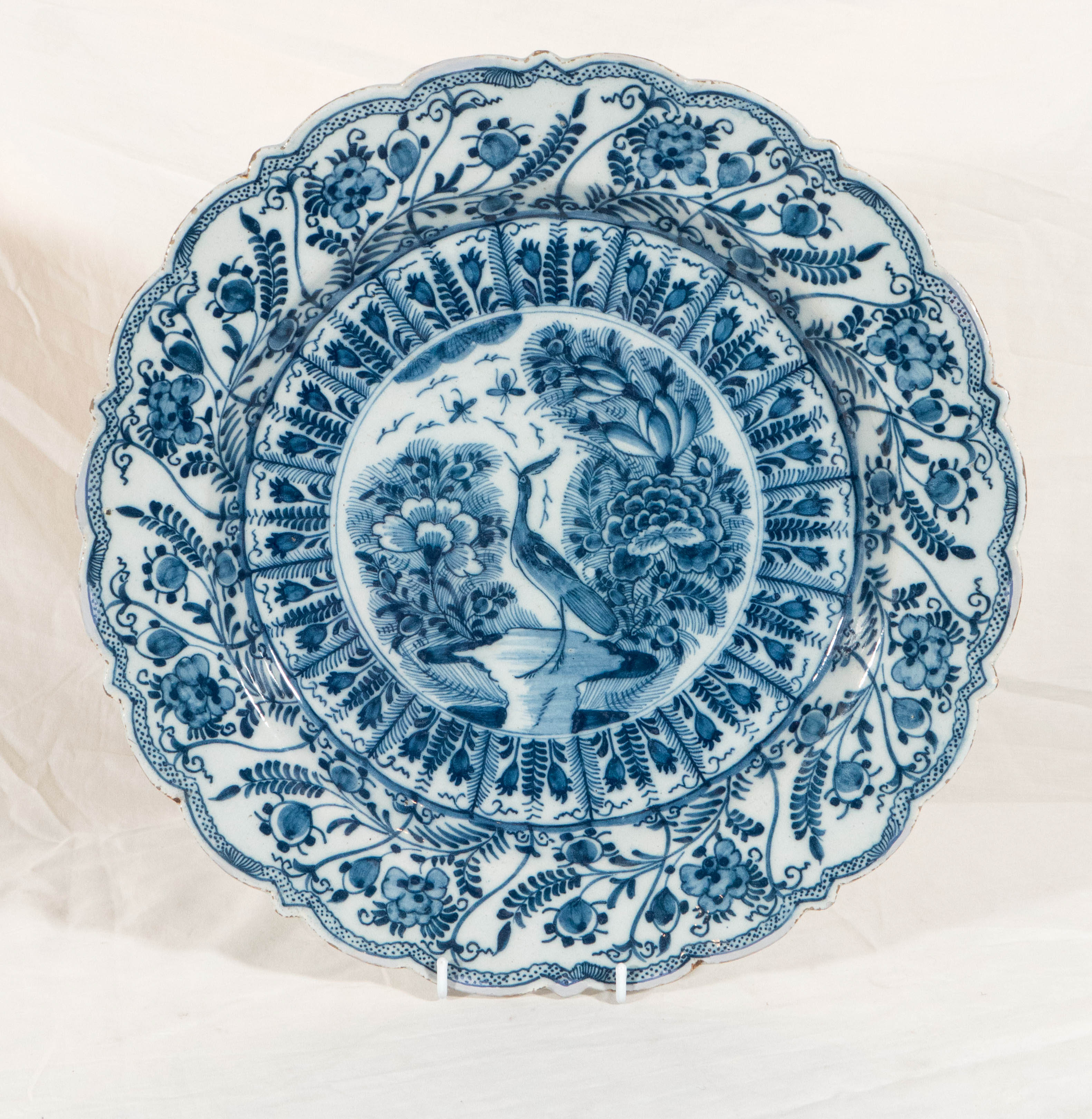 Pair of Dutch Delft Blue and White Chargers