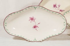 Amtique Wedgwood Creamware Dishes with Green Feather Edge
