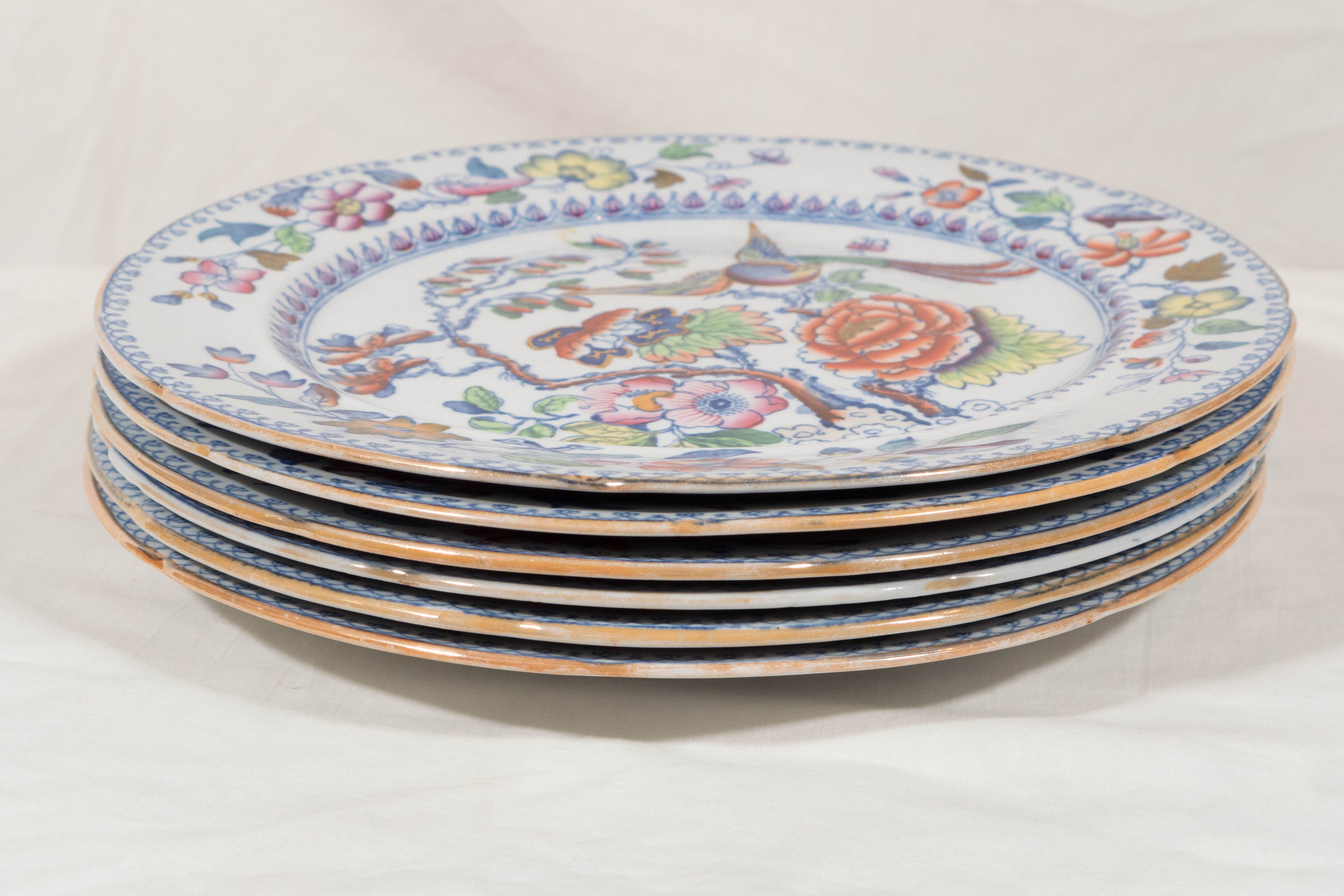 Set of 14 Mason's Ironstone Dinner Dishes in the 