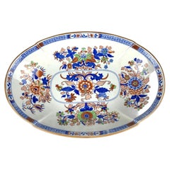 Antique English Ironstone Bowl Decorated in the Imari Palette, Circa 1830