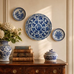 Cargador holandés azul y blanco de Delft Fábrica De Witte Starre Circa 1770