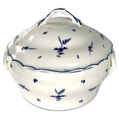 French Blue and White Porcelain Soup Tureen Arras Bleu d’Arras Circa 1780