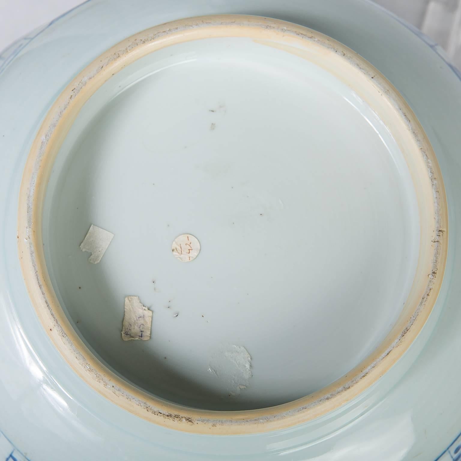 Blue and White Chinese Bowl Large Kangxi Punch Bowl 1