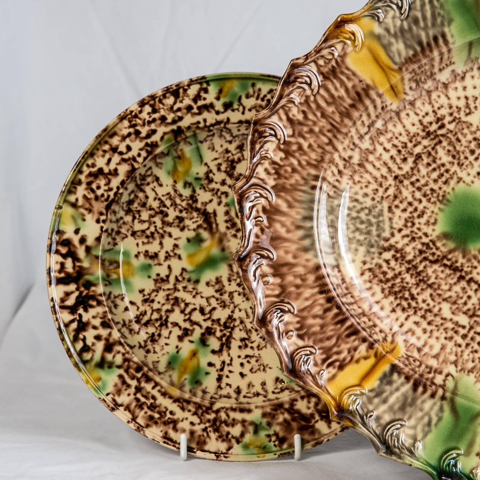 18th Century Antique Tortoiseshell Whieldon Ware Dishes Made in England circa 1765