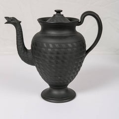 Antique Black Basalt Teapots and Coffee Pots