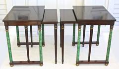 Pair of Empire Revival Nesting End Tables