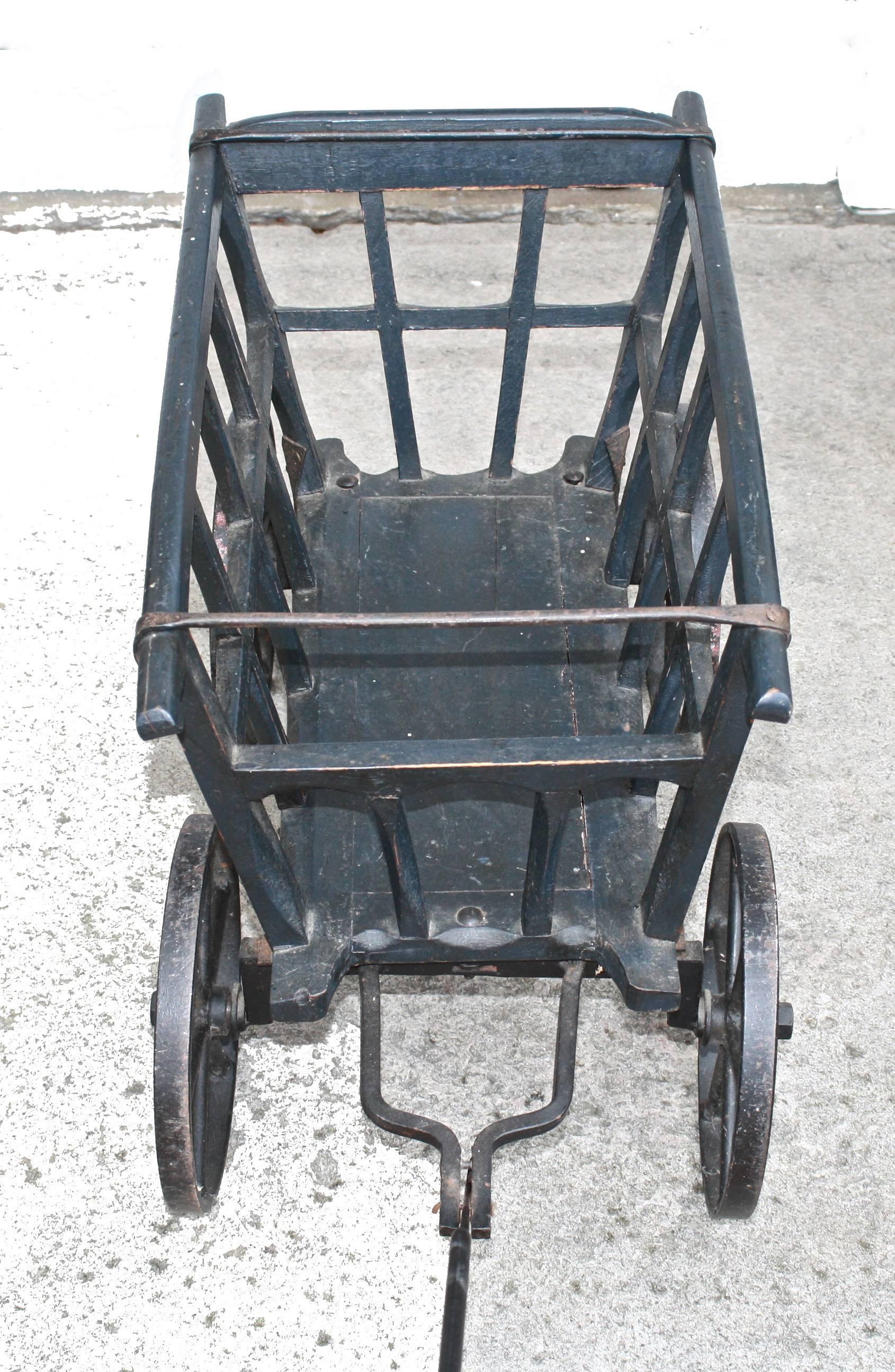 Arts and Crafts Cutting Garden Wagon For Sale