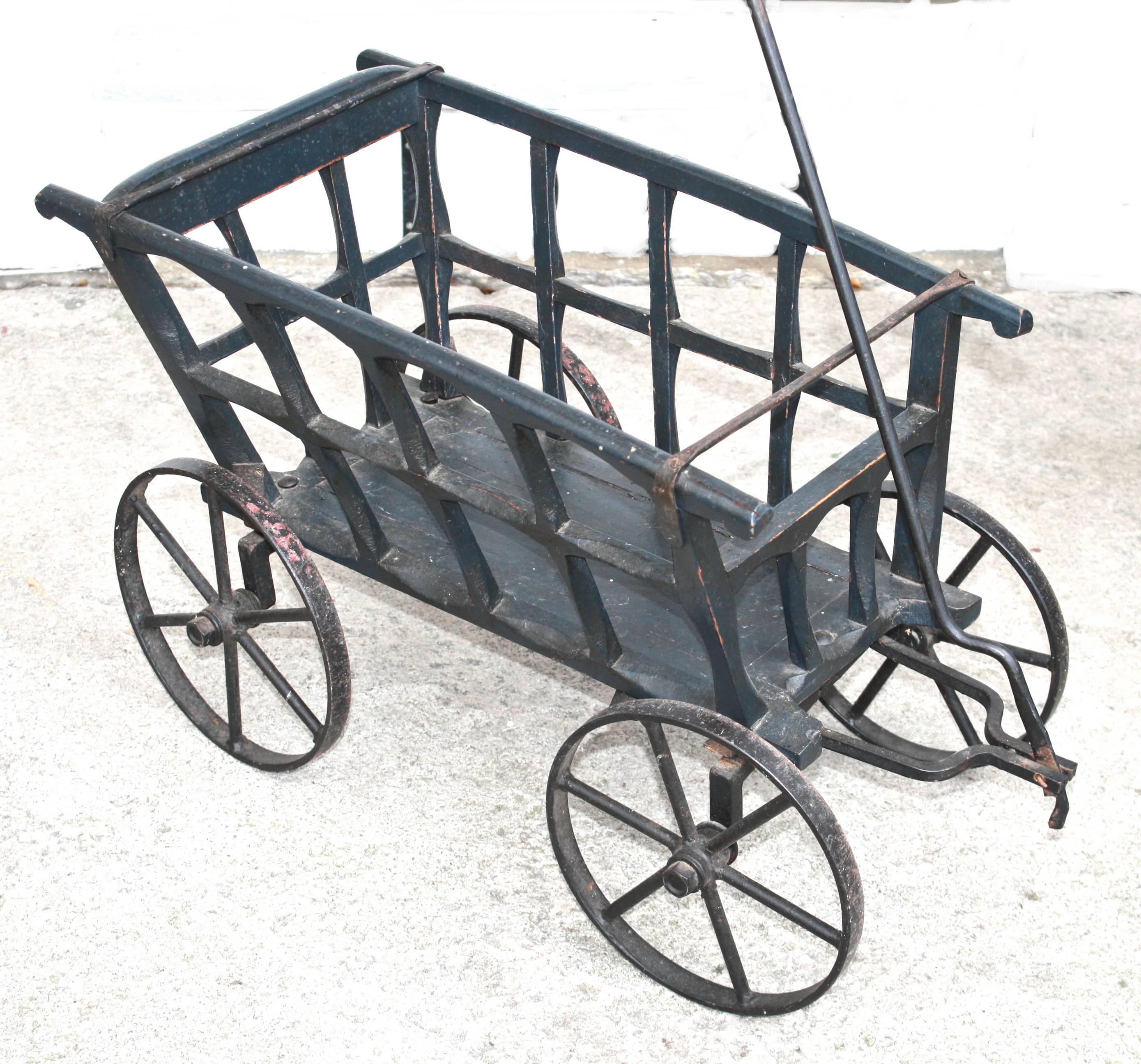 Painted Cutting Garden Wagon For Sale