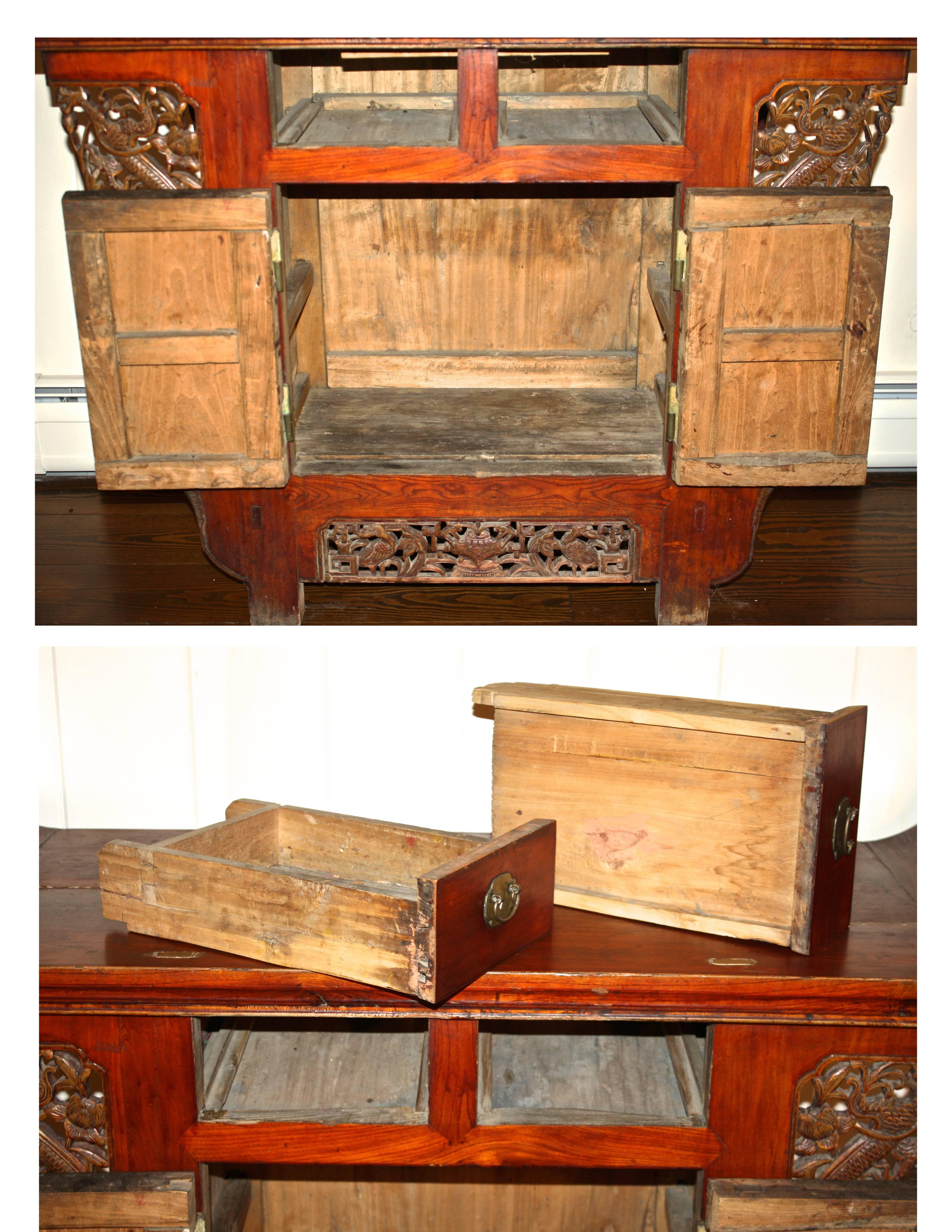 Qing Chinese Tongzhi Altar Cabinet For Sale