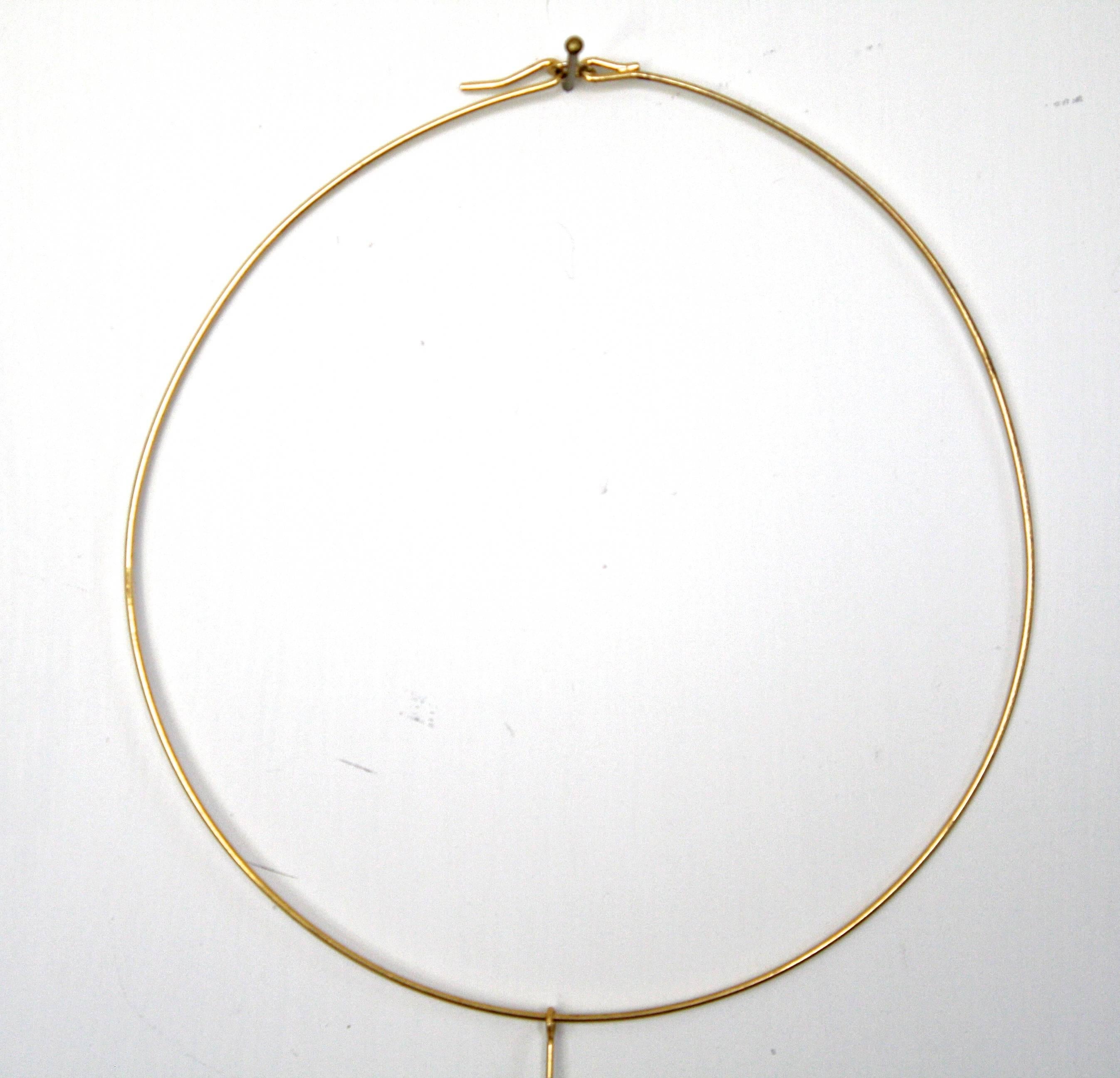 American Calder Brass Mobile Necklace