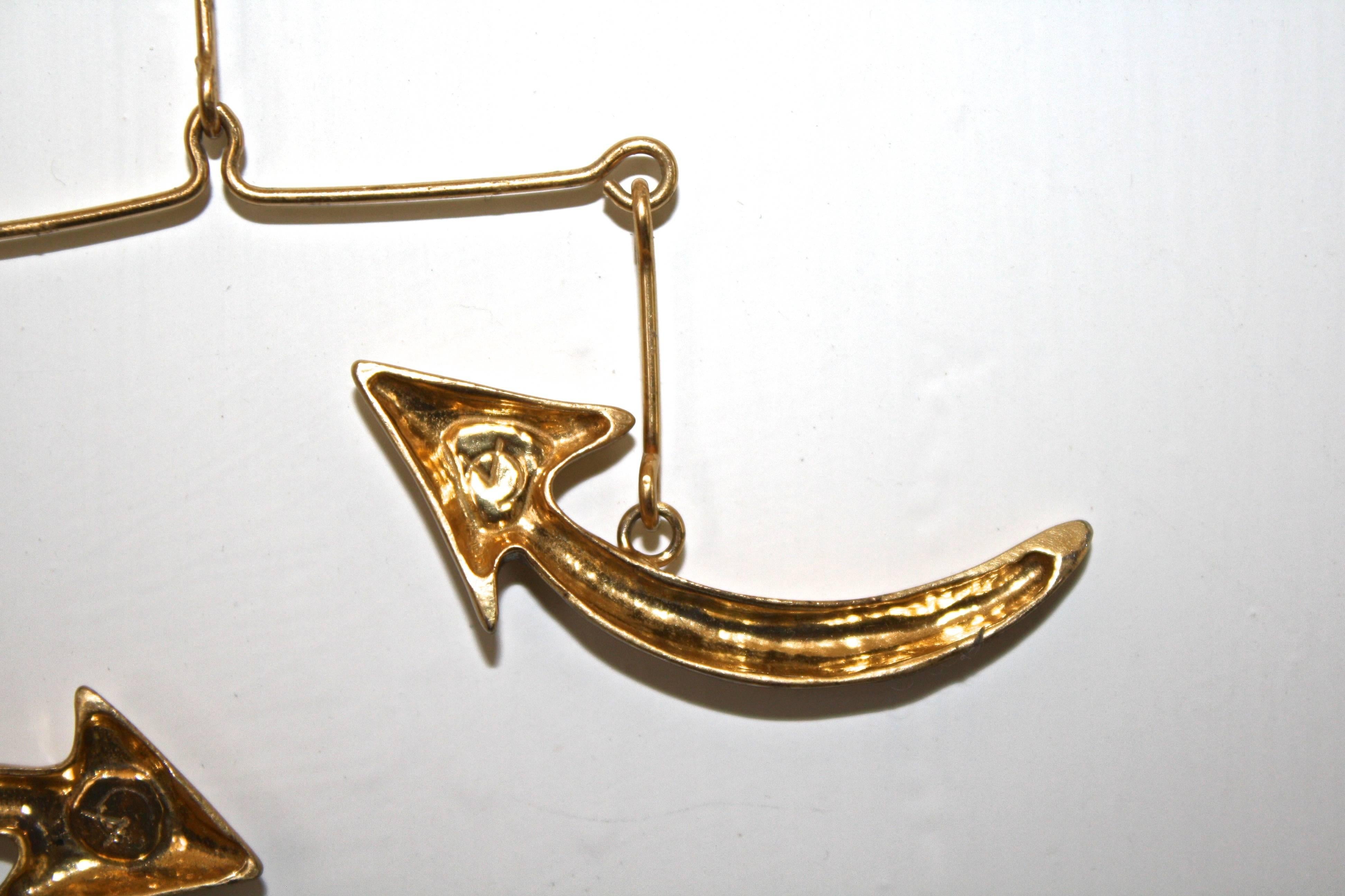 Calder Brass Mobile Necklace 1