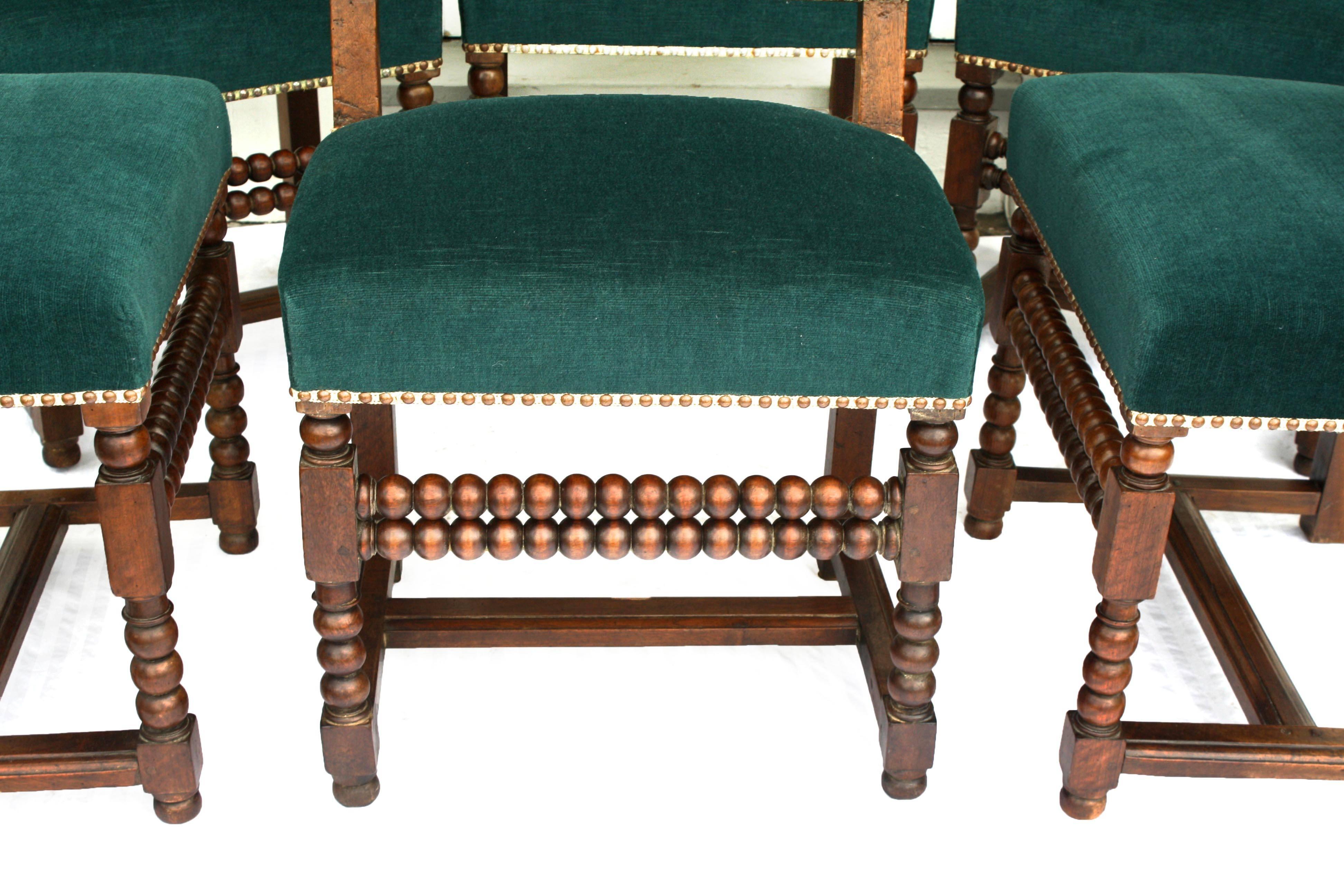 SIX Louis XIII Dining Chairs For Sale 1