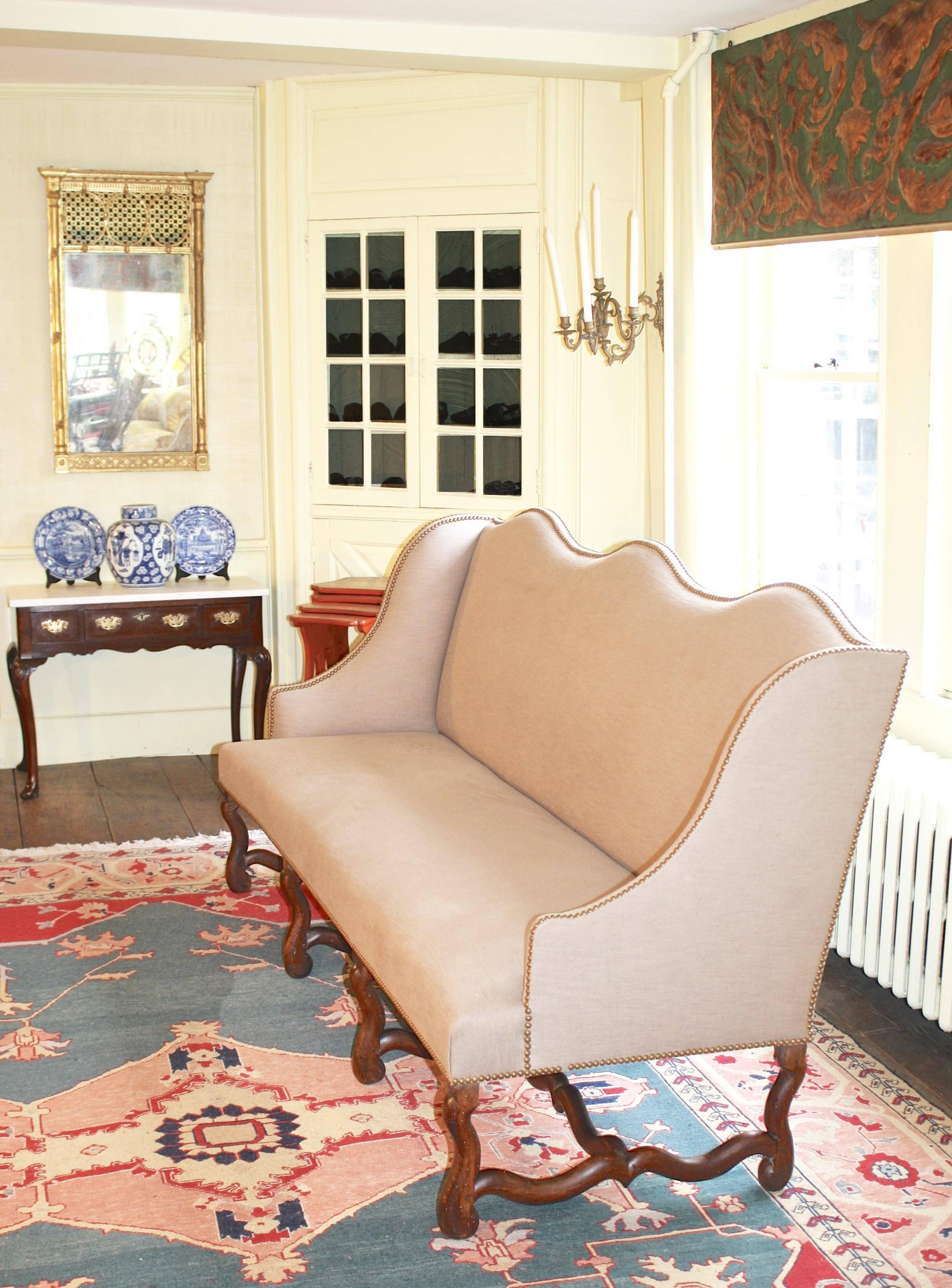 French Louis XIV Os de Mouton Sofa