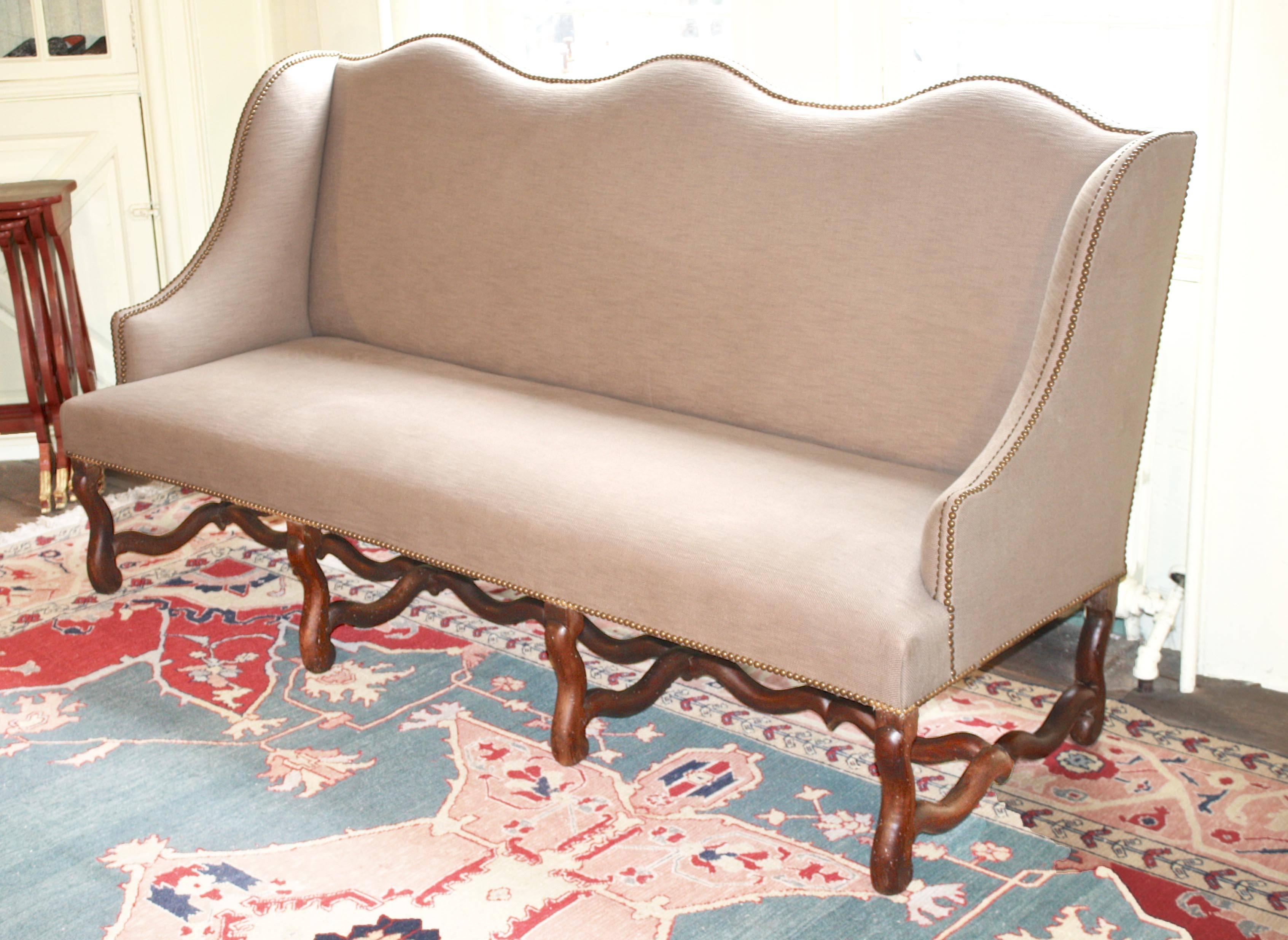 Upholstery Louis XIV Os de Mouton Sofa
