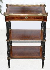 P. Sormani French Neoclassical Revival Three-Tier Side Table