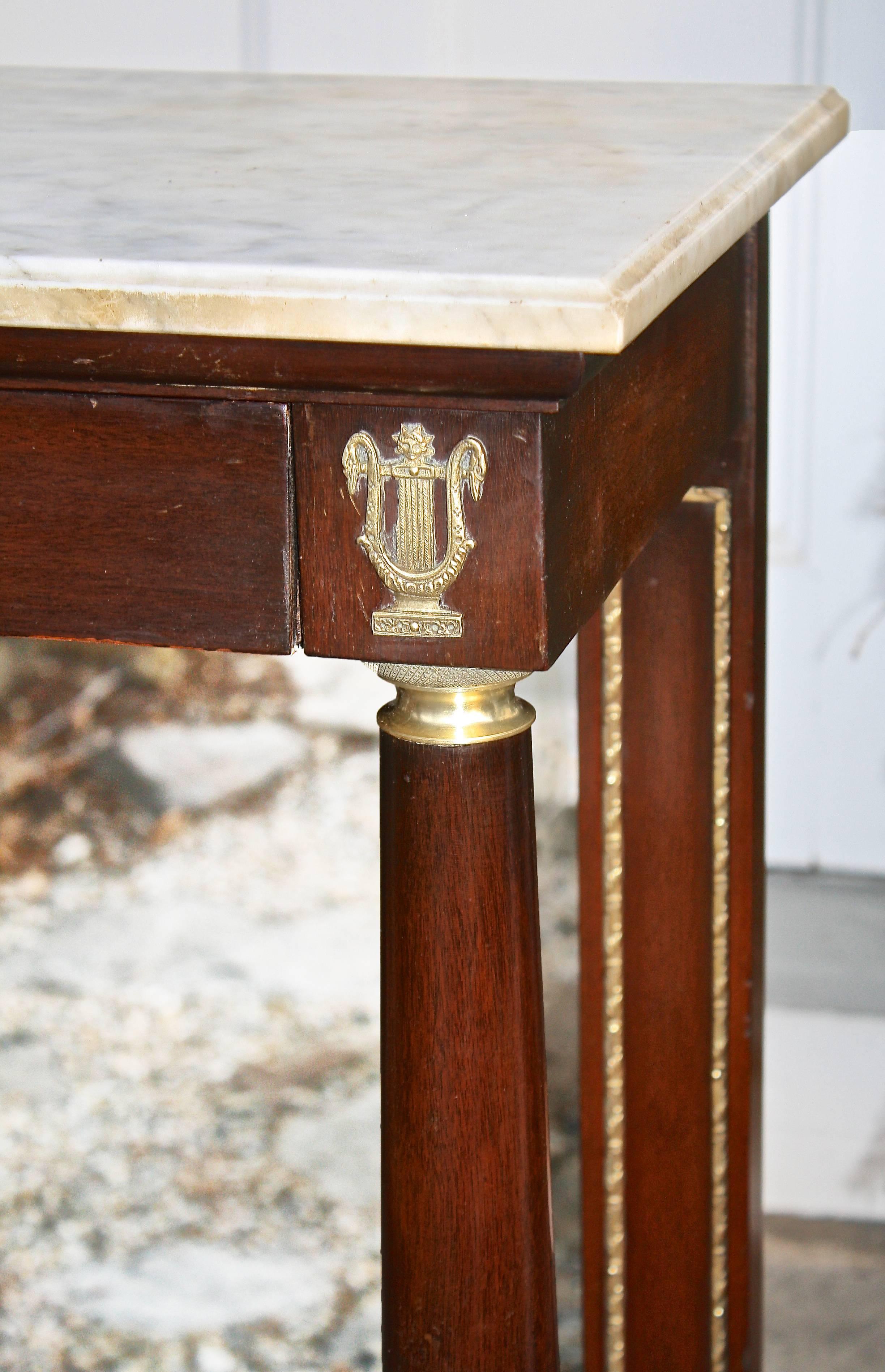 Mirror French Restauration Period Pier Table For Sale
