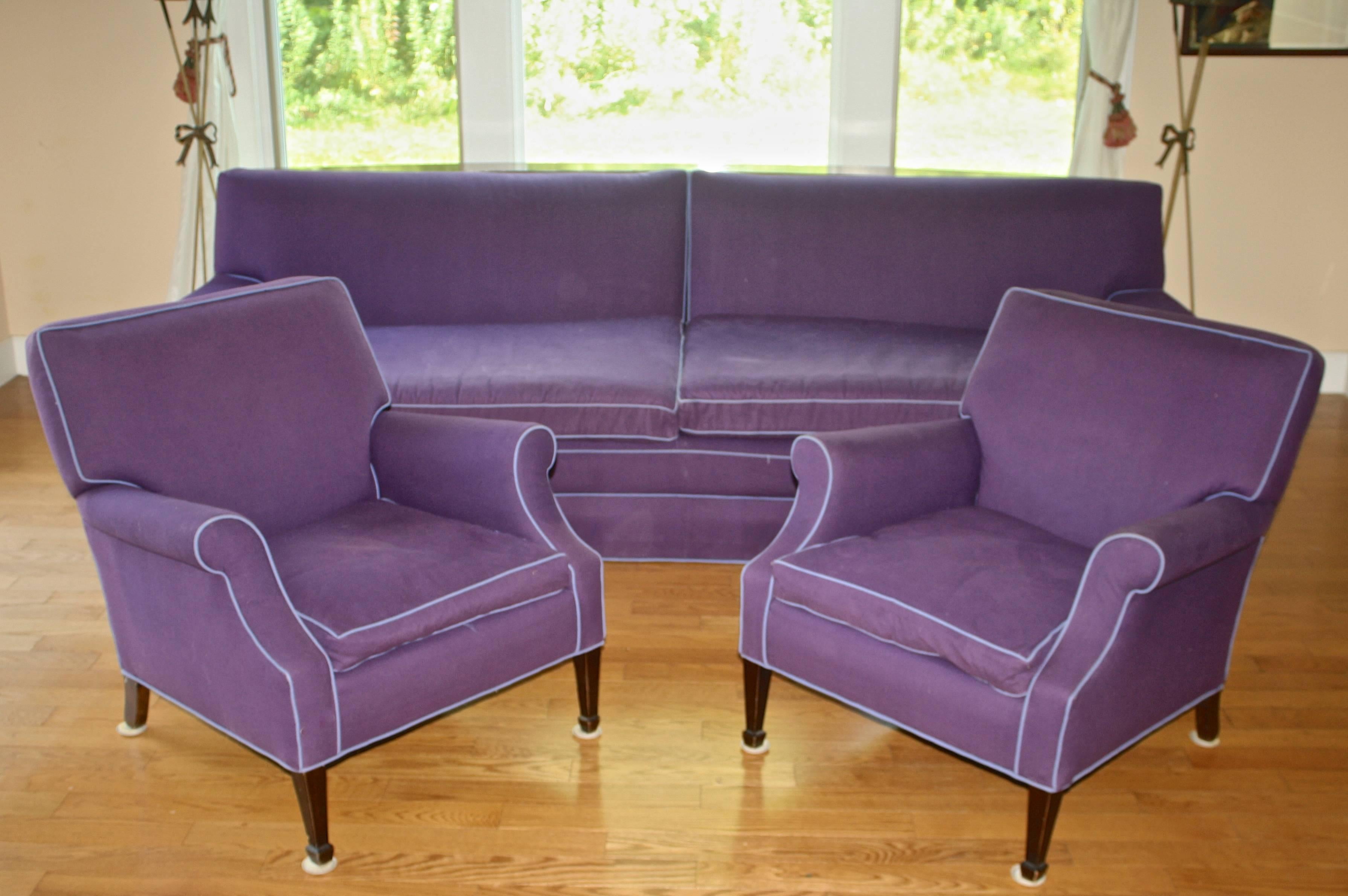 Upholstery Edwardian Chinese Chippendale Sofa-Back Bookcase For Sale