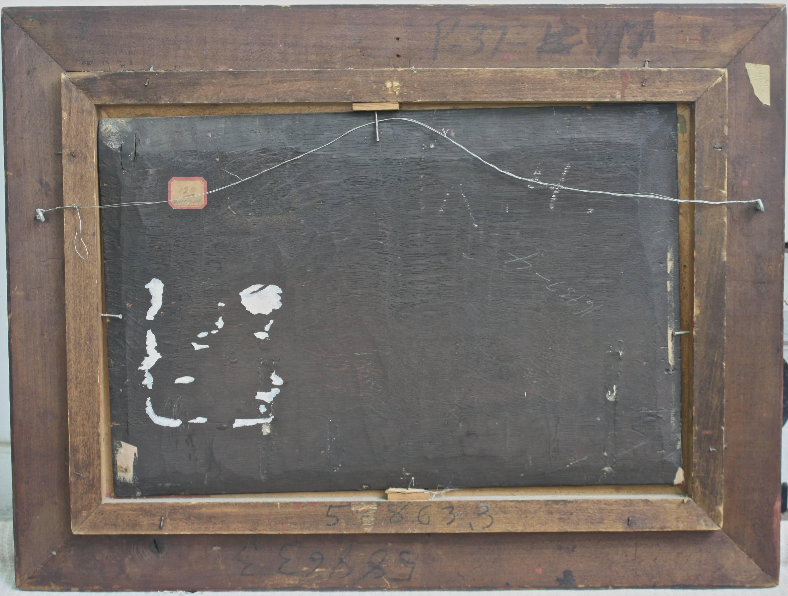 Dutch Baroque Landscape by Meindert Hobbema In Distressed Condition In Woodbury, CT