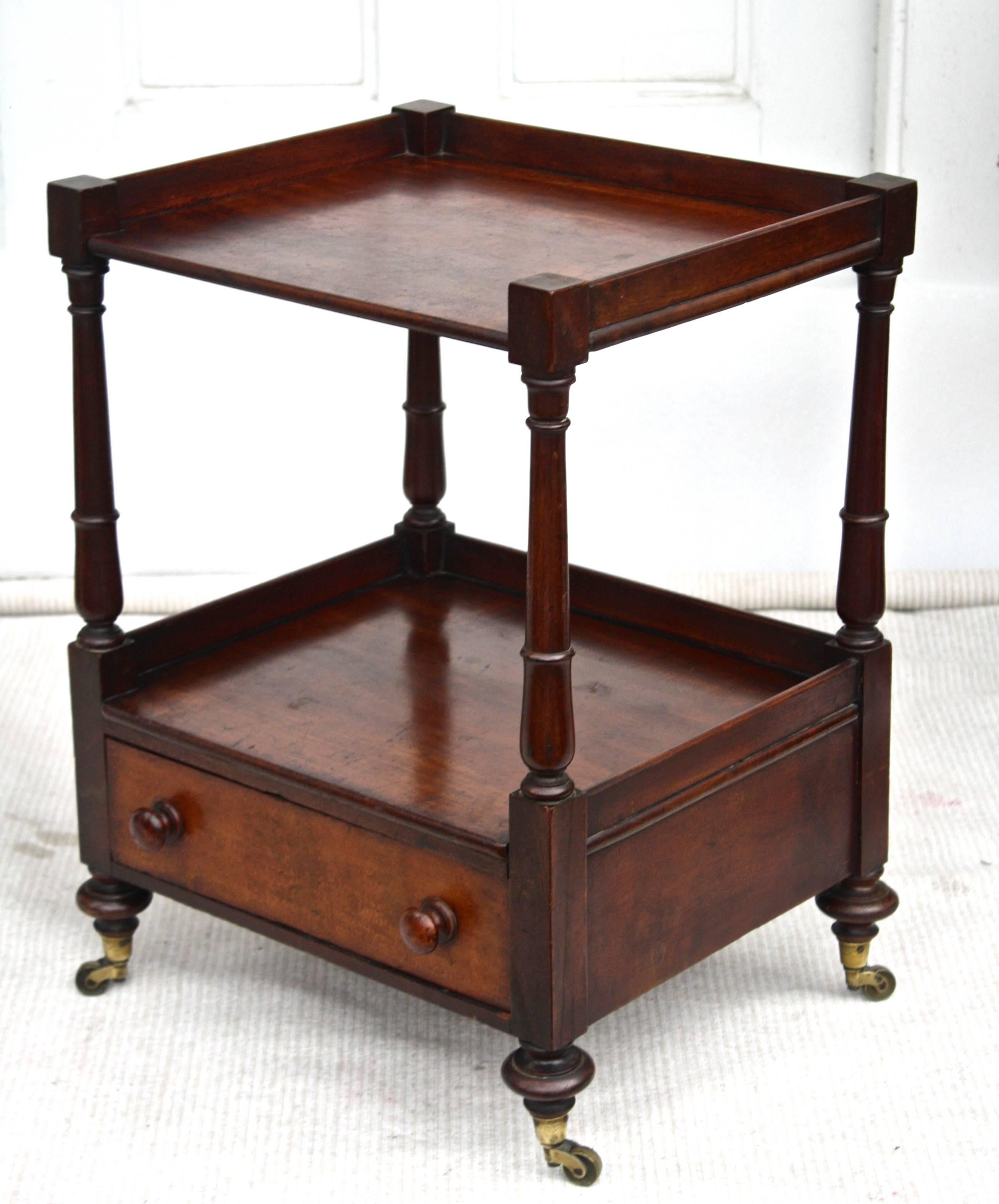 English Regency 'Short' Dumbwaiter Table