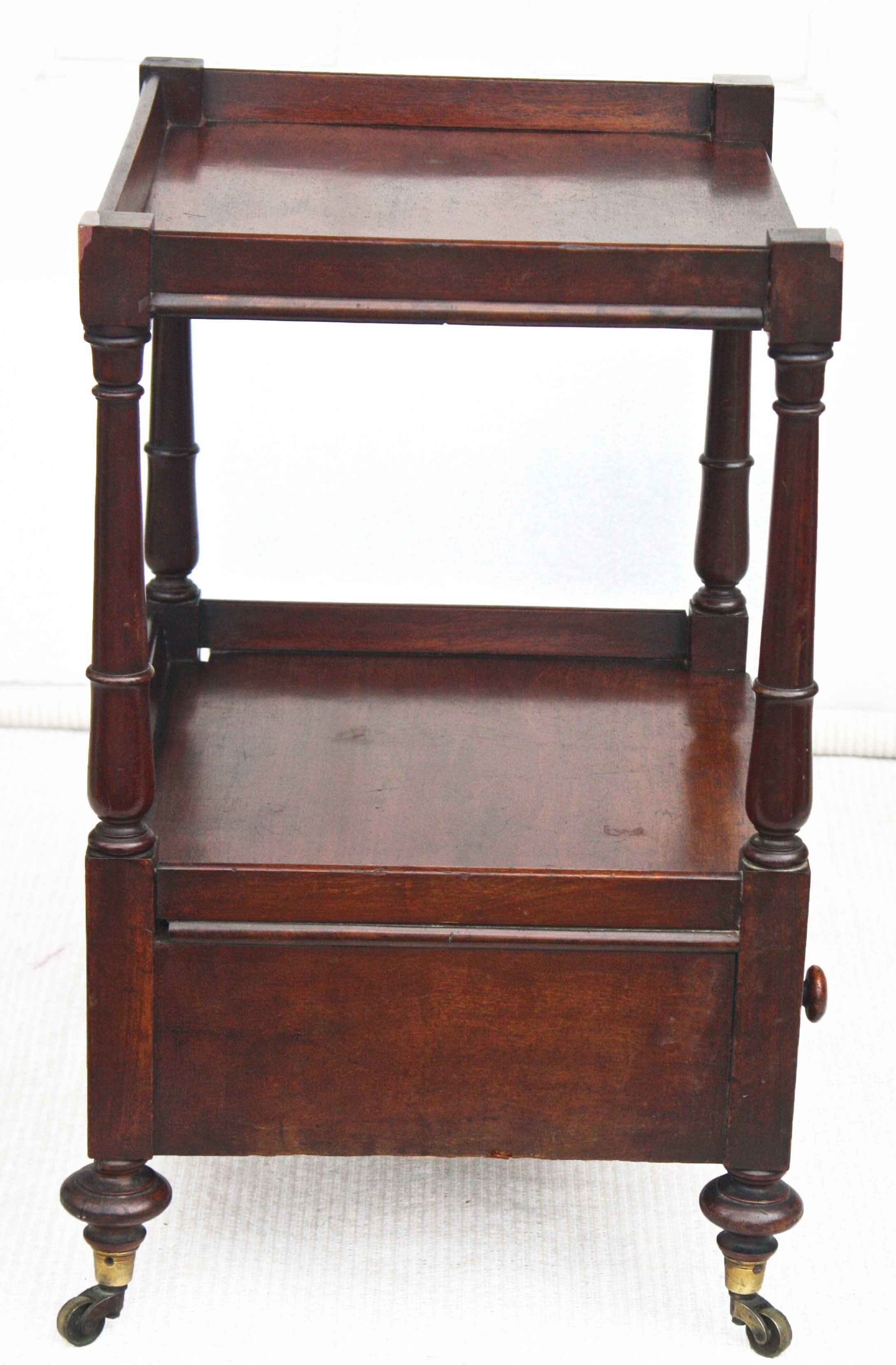 Hand-Carved Regency 'Short' Dumbwaiter Table