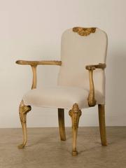 Pair of Antique George I Style English Walnut Eagle Head Armchairs, circa 1890