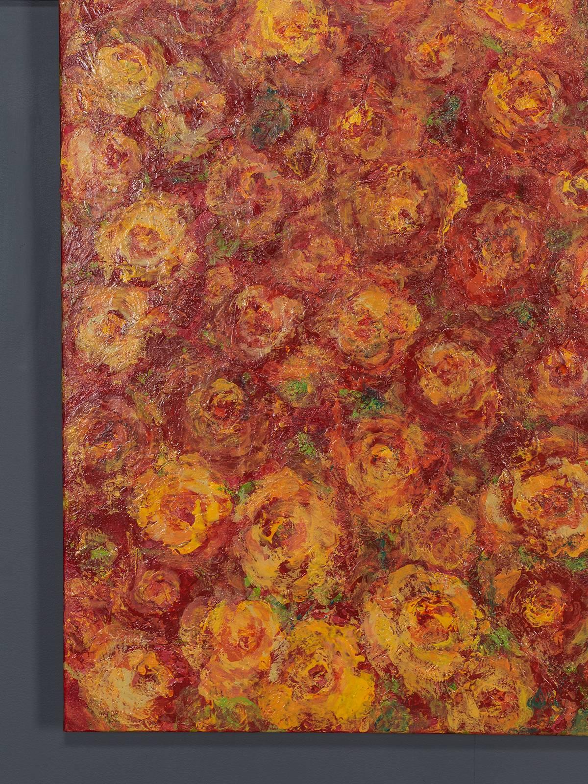 rose field painting