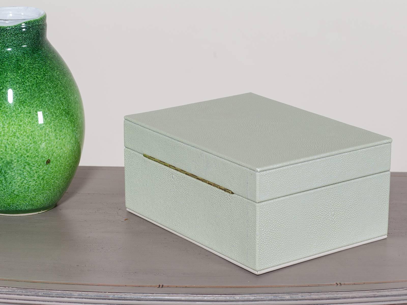 Art Deco Style Shagreen Handmade Jewelry Box 2