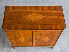Small Austrian Biedermeier Period Cherrywood Inlaid Buffet or Cabinet, 1820