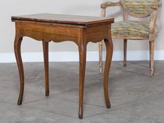 Antique French Walnut Game Table, circa 1770