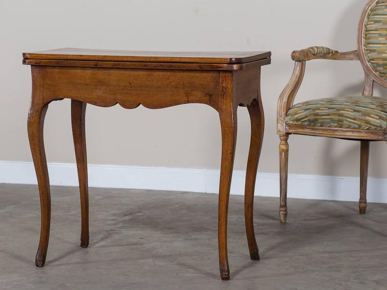 Antique French Walnut Game Table, circa 1770 For Sale at 1stDibs