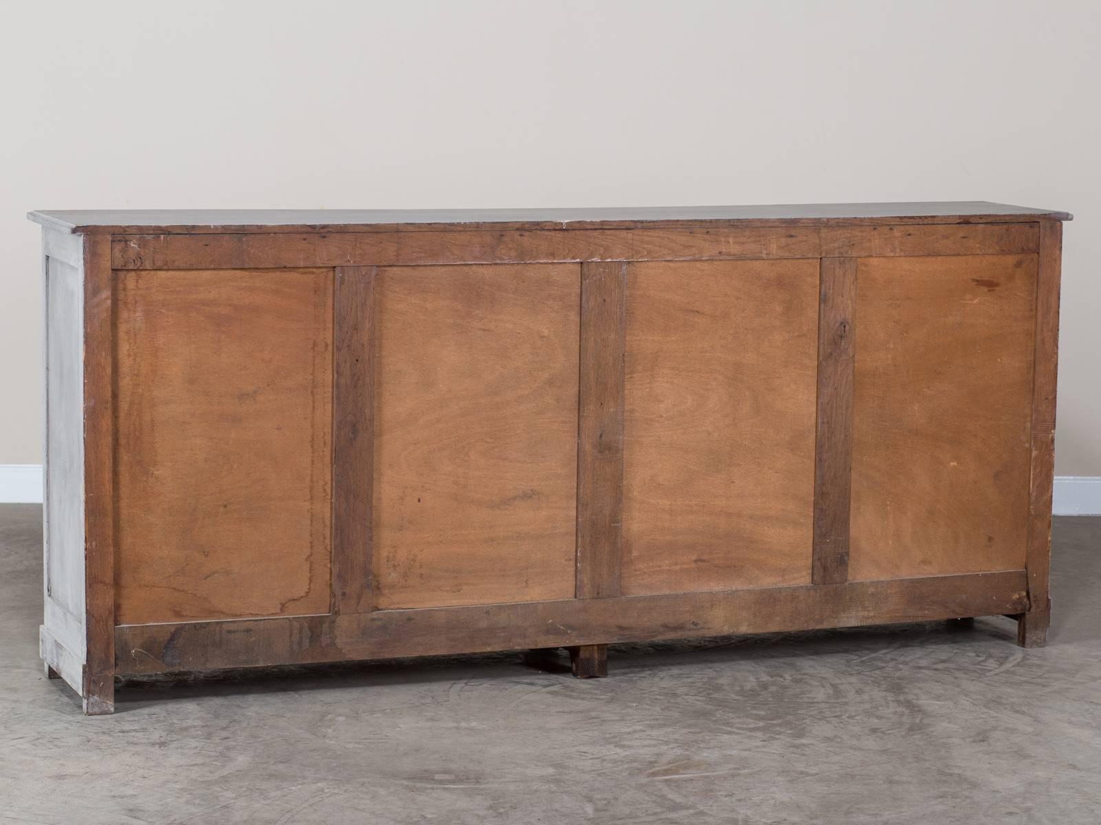 Antique French Painted Shop Buffet Credenza, circa 1890 3