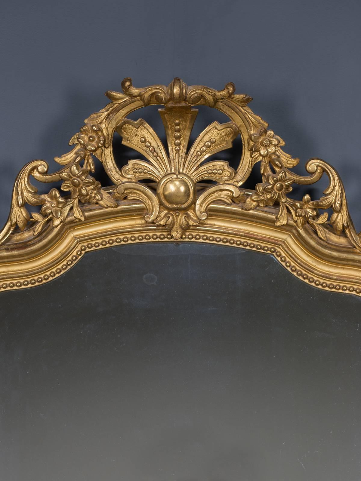 Receive our new selections direct from 1stdibs by email each week. Please click Follow Dealer below and see them first!

The lavish decorative motifs used on this antique French mirror circa 1890 ensure its appeal as a marvelous example of