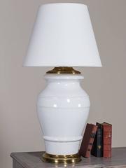 Paul Hanson Vintage Crackle Glaze Enormous Ceramic Lamp, circa 1950