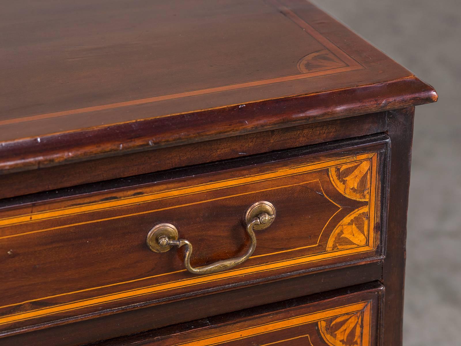 Antique English Neoclassical Mahogany Chest of Drawers, circa 1860 3