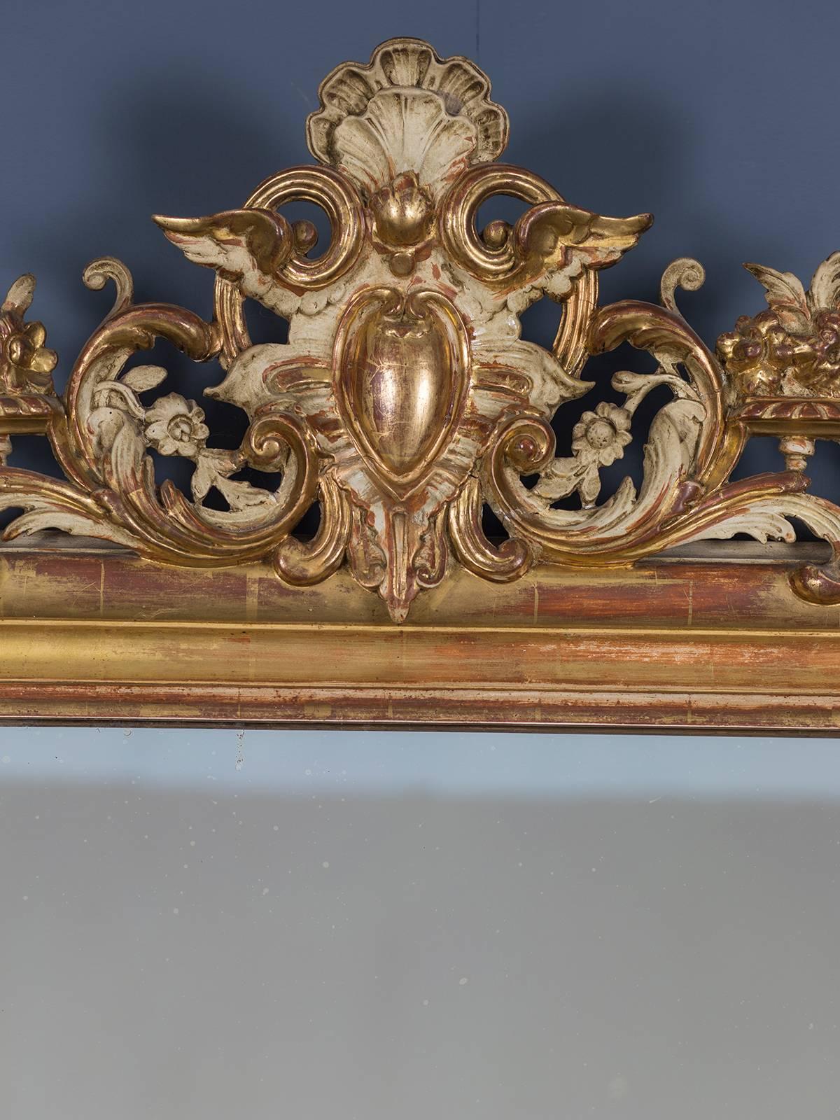 Receive our new selections direct from 1stdibs by email each week. Please click “Follow Dealer” button below and see them first!

The elegant simplicity of this antique French Louis Philippe gold leaf mirror circa 1880 is accentuated by the