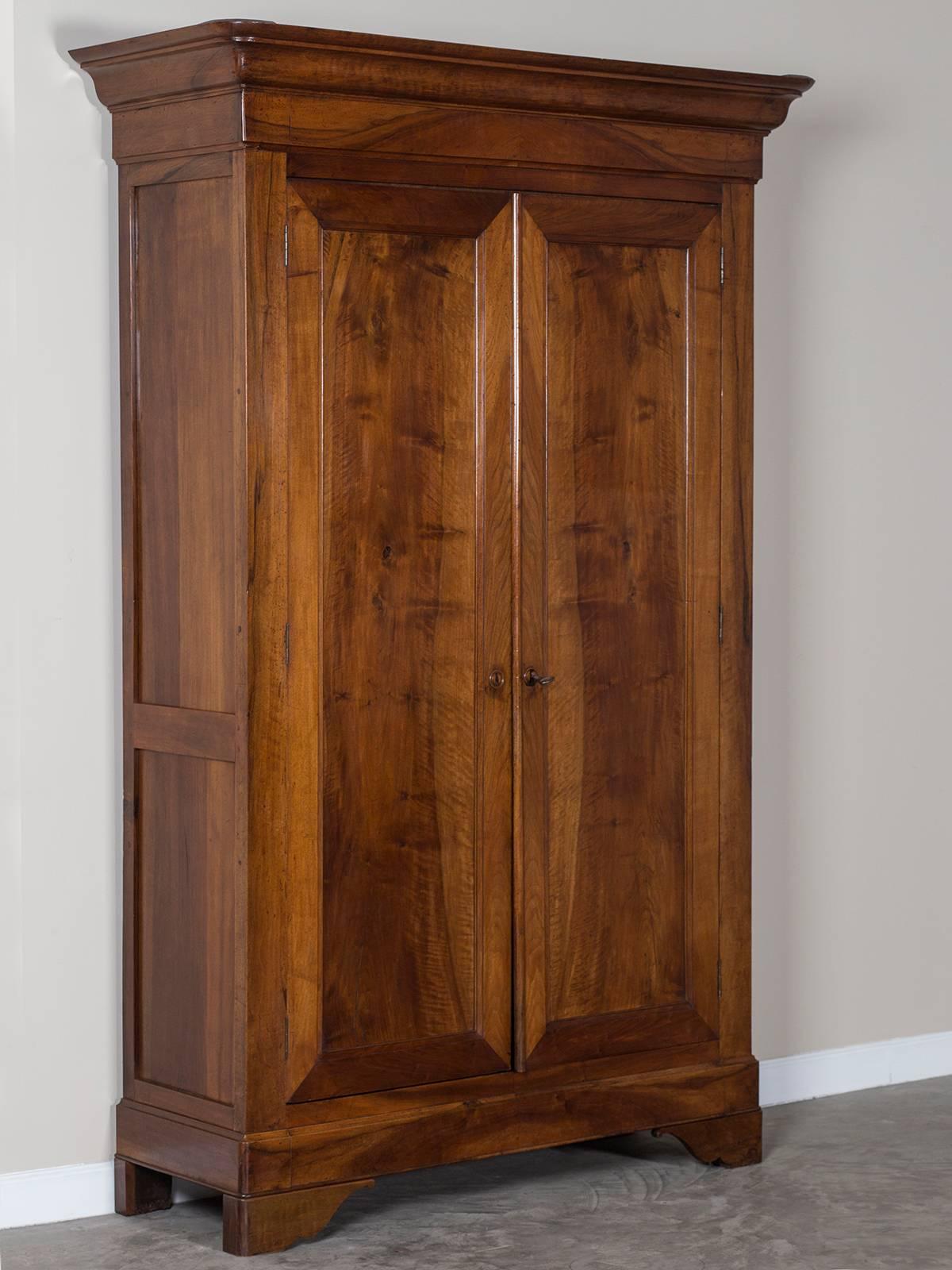 Mid-19th Century French Louis Philippe Walnut Armoire, circa 1850