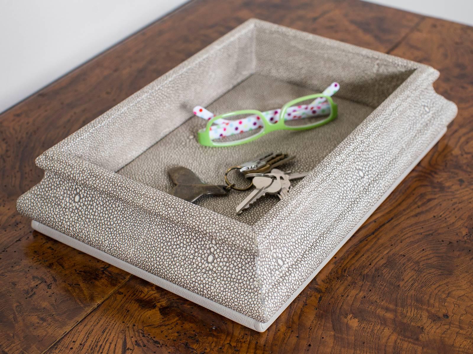 Art Deco Custom-Made Shagreen Box of Unusual Shape