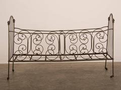 Antique French Iron Campaign (Folding) Bed, circa 1875