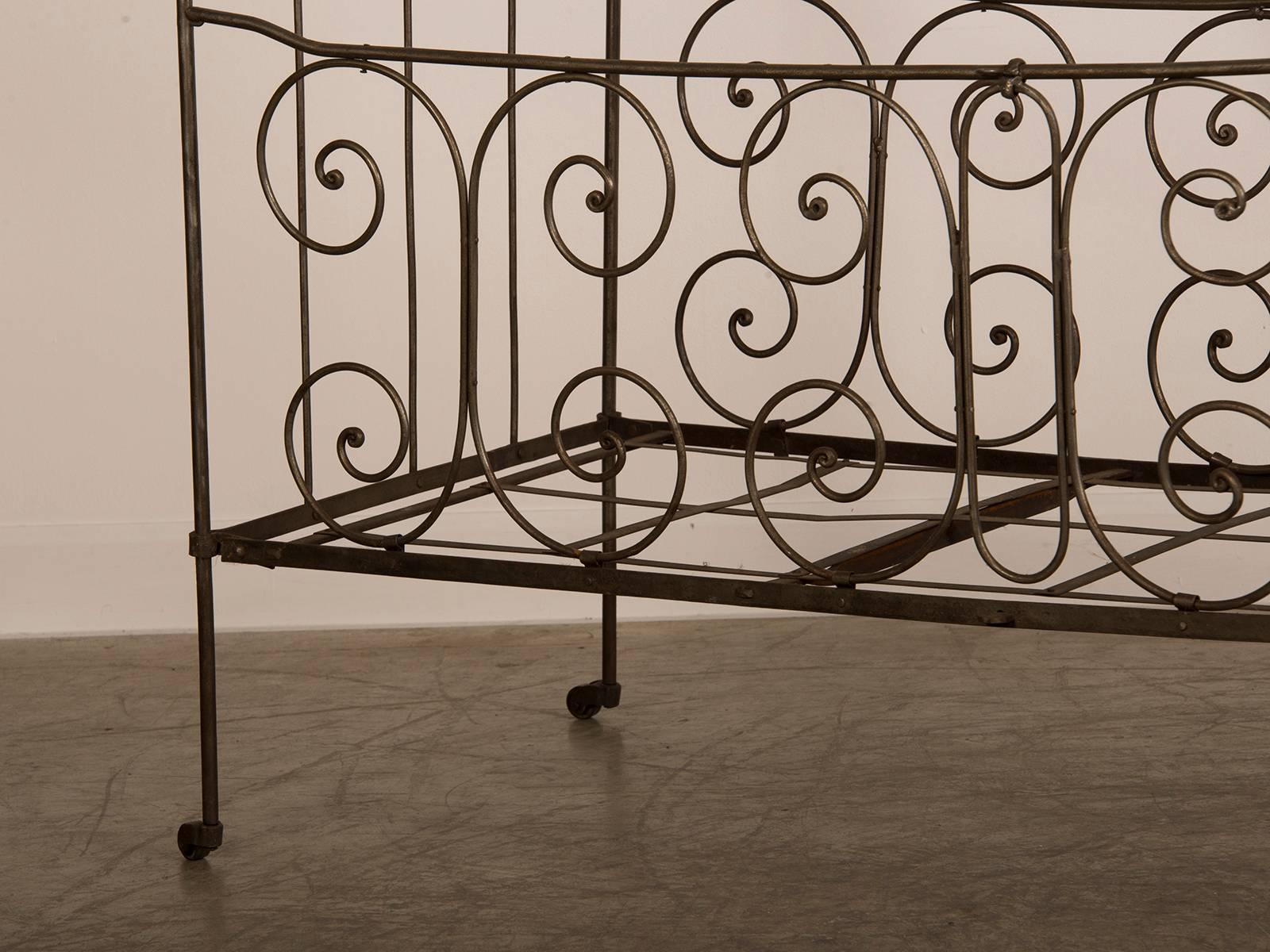 antique french iron bed