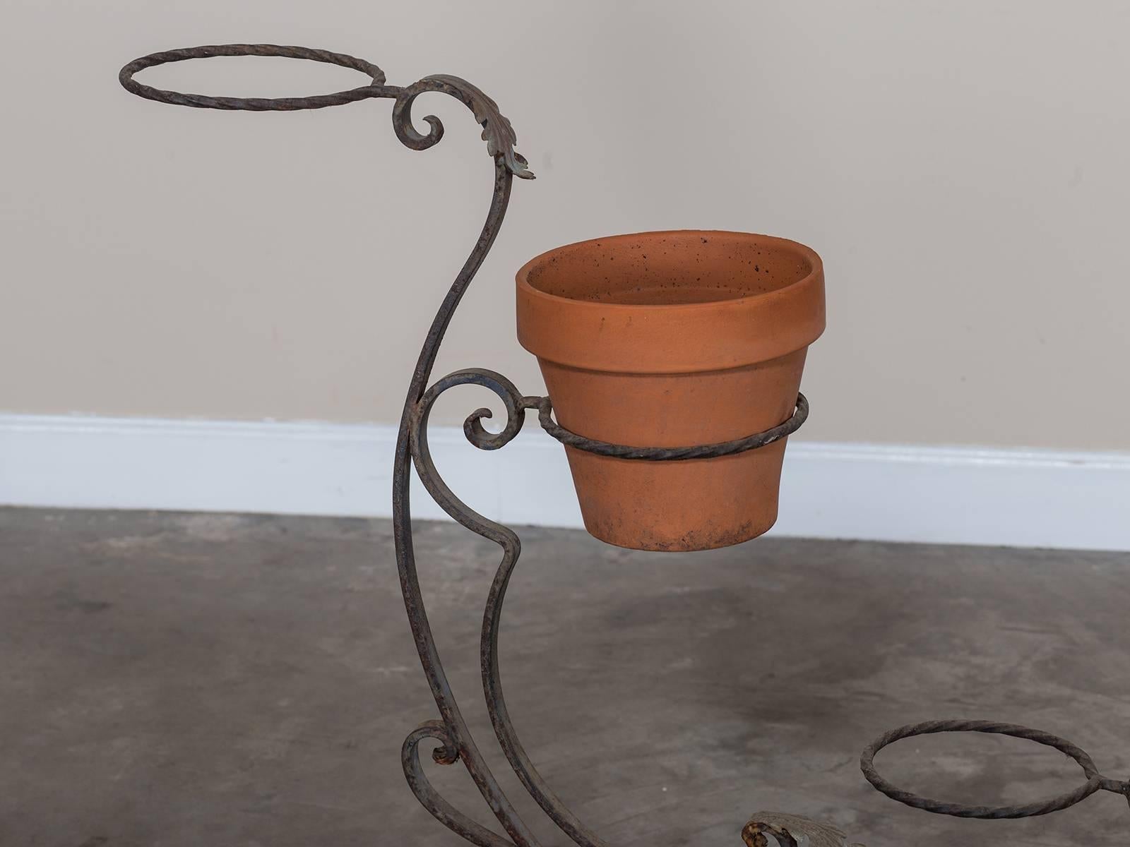 vintage iron planter