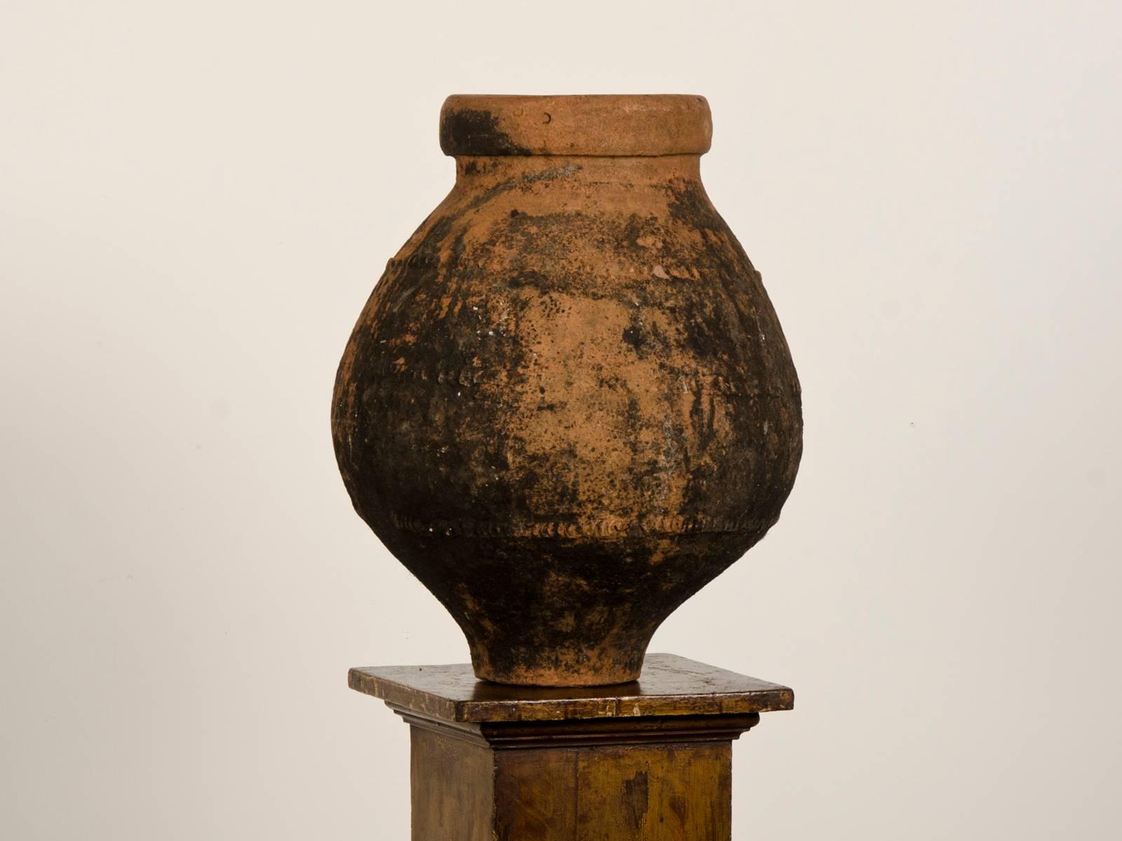 Receive our new selections direct from 1stdibs by email each week. Please click on “Follow Dealer” button below and see them first!

A beautiful Italian terra cotta urn made by hand with a bulb shape from circa 1885. The wonderful profile of this