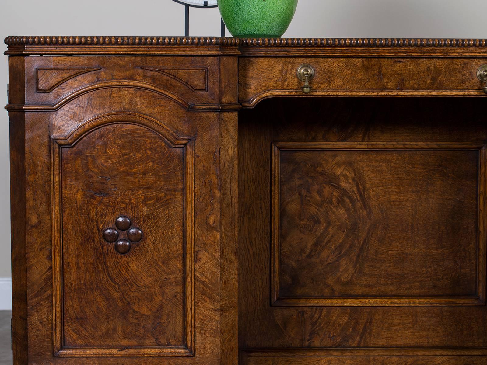 antique english oak sideboard