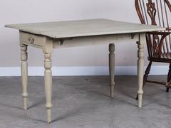 Antique English Painted Drop Leaf Table, circa 1875