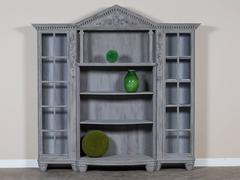 Antique French Painted Bookcase Display Cabinet, circa 1890