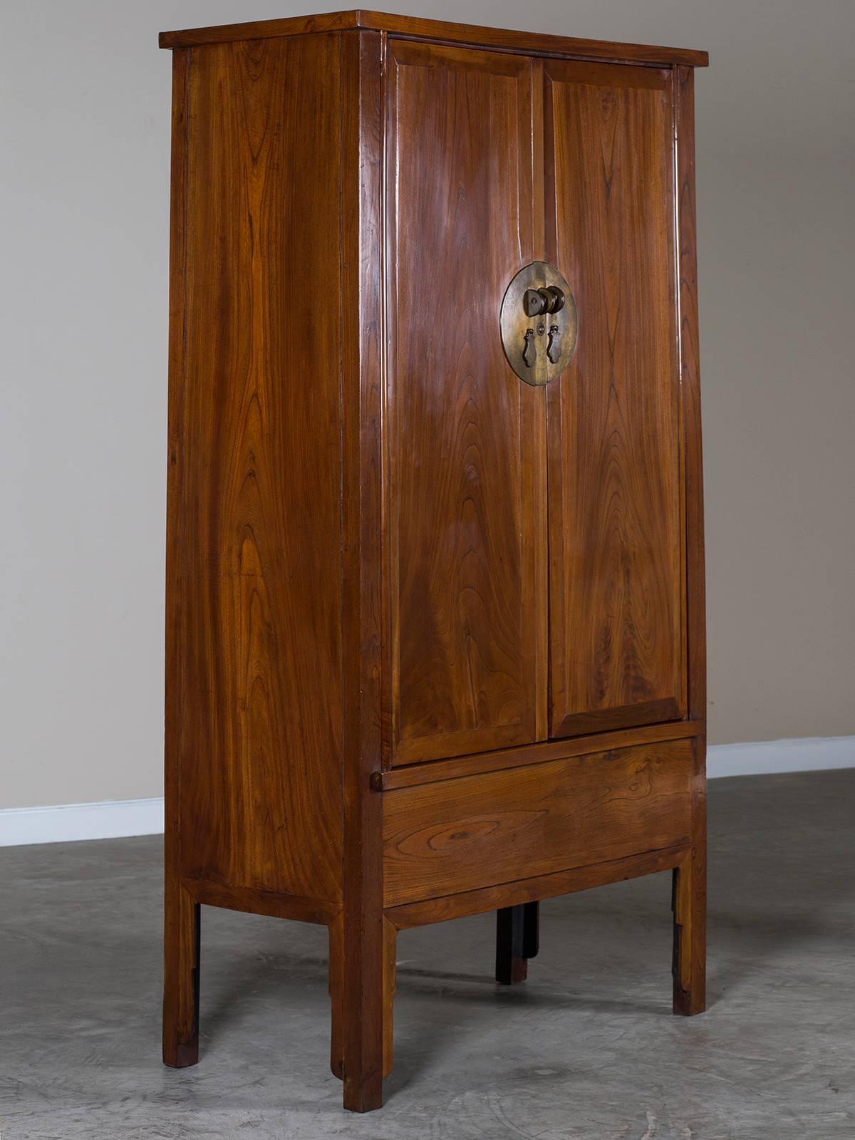 Antique Chinese Ming Style Armoire Kuang Hsu Period, circa 1875 2