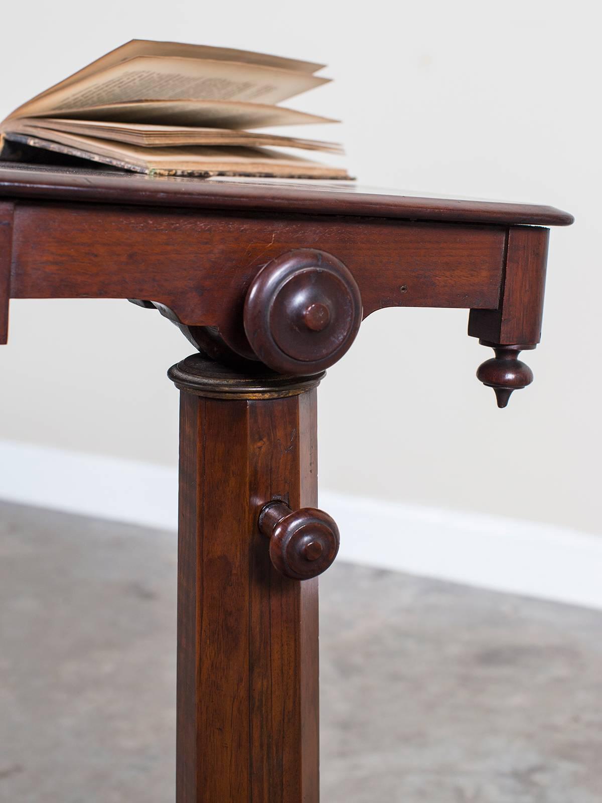 Antique English Mahogany Tilt Top Reading Table, circa 1840 1